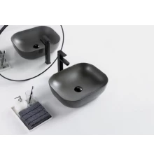 Раковина BelBagno BB1302-H311, 50 х 40 см, накладная, цвет серый матовый