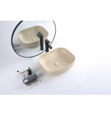 Раковина BelBagno BB1302-H316, 50 х 40 см, накладная, цвет бежевый матовый