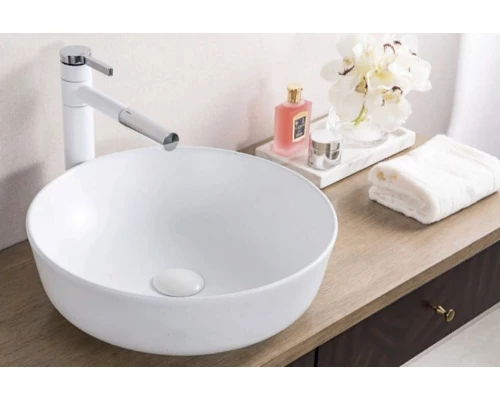 Раковина BelBagno BB1315 накладная 41 х 13 см, белая