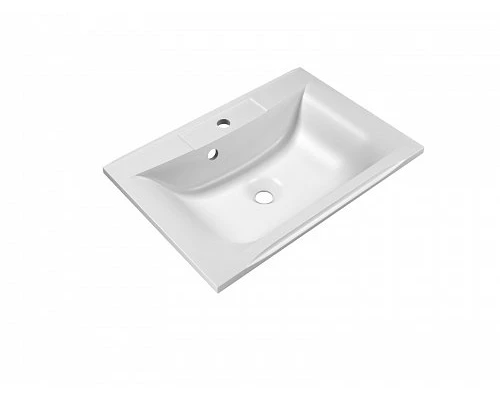 Раковина из искусственного мрамора BelBagno BB650/450-LV-MR-PR, 65 x 45 x 15 см