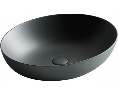 Раковина Ceramica Nova Element 52 x 39.5 x 13 см, накладная, тёмный антрацит матовый, CN6017MDH