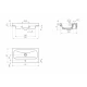 Мебельная раковина Cersanit Moduo Slim 60, UM-MOD60SL/1