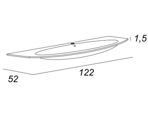 Раковина Cezares Eden 82368, стекло