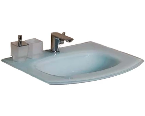 Раковина Cezares Vague 82410, стекло, белая