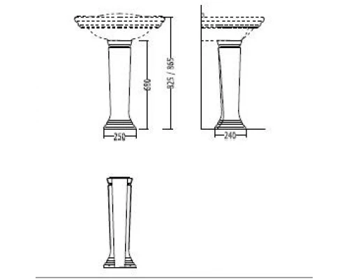 Раковина Devon&Devon Westminster, IBLG(1-3)FWES