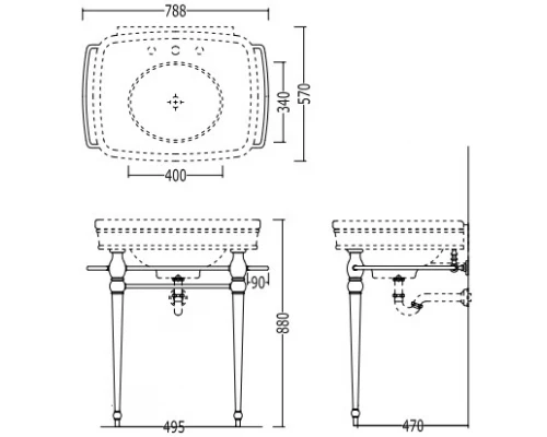 Консоль Devon&Devon Rose Consolle DEROSE