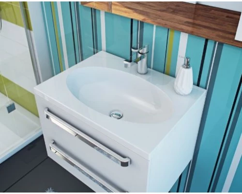 Раковина Эстет Вегас 80 1-0011, искуственный камень, 80*45 см