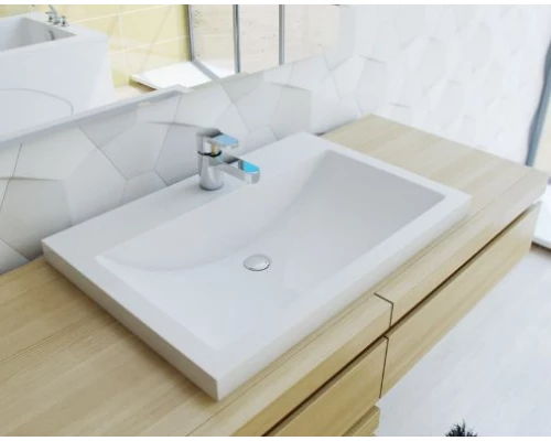 Раковина Эстет Монако 70 1-0005, искуственный камень, 70*48 см