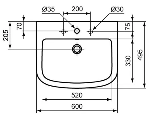 Раковина Ideal Standard Tempo T056401