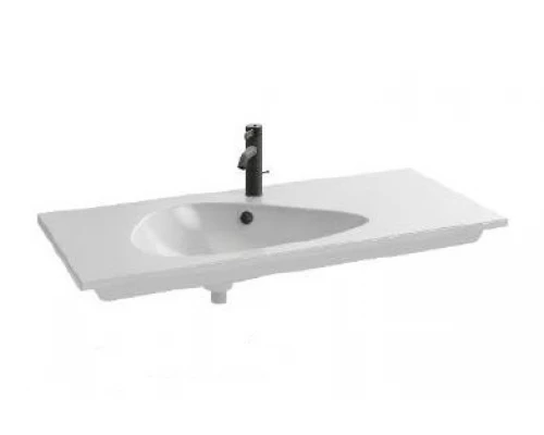 Раковина Jacob Delafon Nouvelle Vague EXAQ112-00, накладная, белый глянцевый, 101 х 51 см