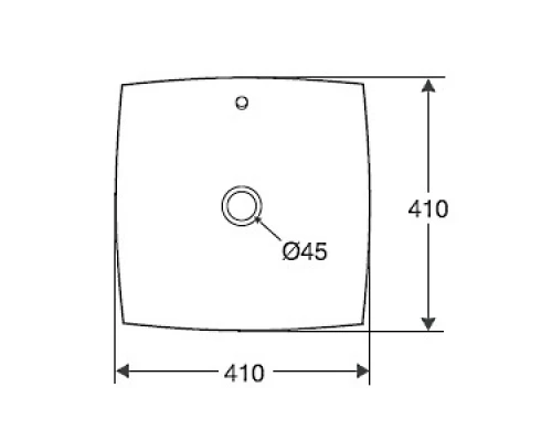 Раковина Jacob Delafon Escale E1325-00, 41 х 41 см, с переливным отверстием