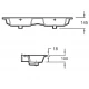 Раковина-столешница Jacob Delafon Ola двойная, 120 х 46 см, EXVA112-00