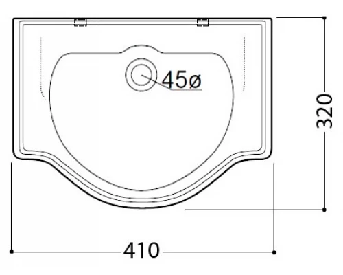 Раковина Kerasan Retro 103301, без отверстий под смеситель
