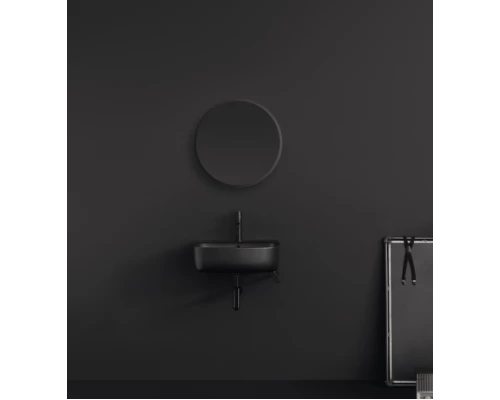 Раковина накладная Kerasan Nolita 534031*1, 50 х 45 см, цвет черный матовый