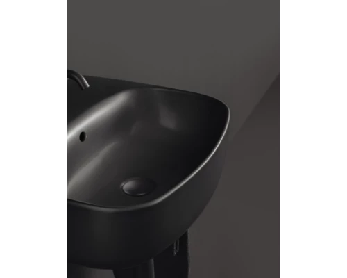 Раковина накладная Kerasan Nolita 534031*1, 50 х 45 см, цвет черный матовый