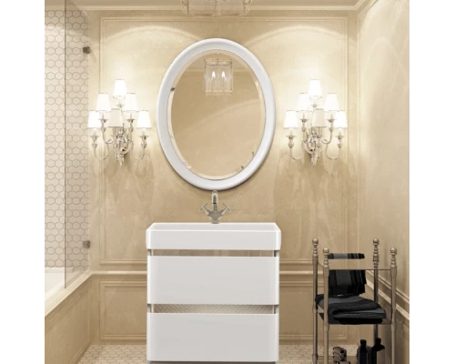 Раковина Kirovit Олимпиа 80, 4640021061091, фаянс, белый