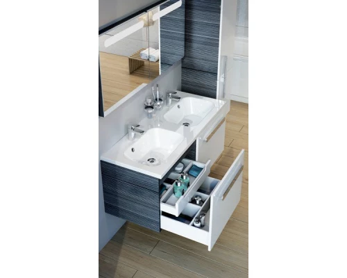 Раковина Ravak Chrome 120 х 49 см, двойная, белый, XJG01112000