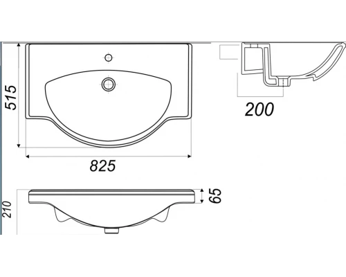 Раковина Sanita Luxe Classic Luxe 90 CLS90SLWB01