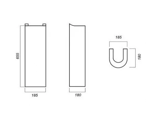Пьедестал Sanita Luxe Best BSTSLPD01 см , белый