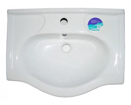 Раковина мебельная Santek Селигер-60, WH110268, 60.5 x 44.5 см, белая