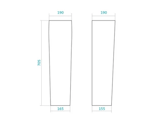 Пьедестал Santek Нео 1WH302182, цвет белый
