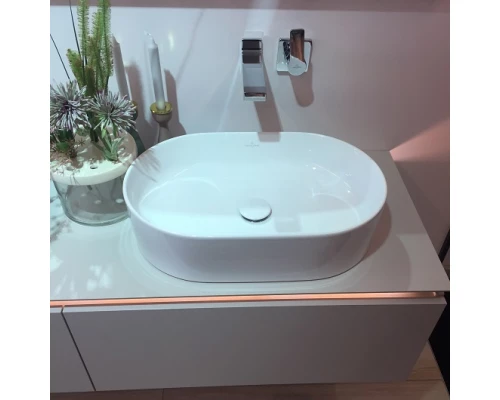 Раковина Villeroy&Boch Collaro, 56 x 36 см, без перелива, Альпийский белый, 4A195601