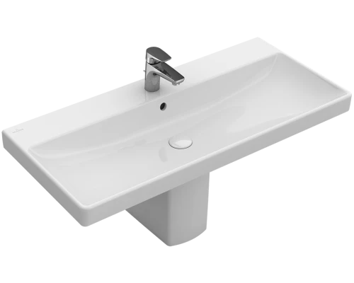 Раковина Villeroy&Boch Avento, 100 х 47 см, встраиваемая сверху, Альпийский белый, 4156A2