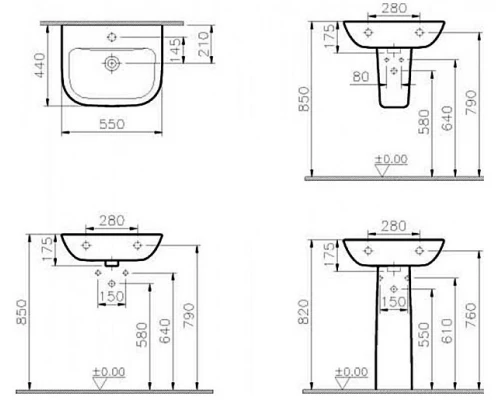 Раковина Vitra S 20 5502B003-0001