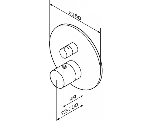 Термостат Am.Pm Like F8075600 для душа