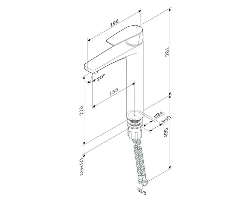 Смеситель Am.Pm Gem F90A92000 для раковины
