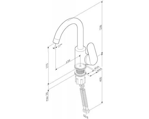 Смеситель для раковины Am.Pm Like F8002700 хром