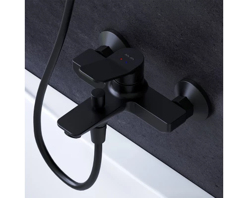 Смеситель AM.PM X-Joy F85A10022 для ванны и душа, черный матовый