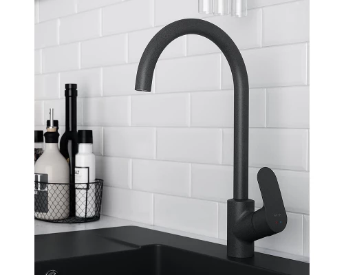Смеситель Am.Pm Like F8007122 для кухни, элегантный черный