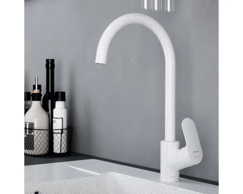 Смеситель Am.Pm Like F8007133 для кухни, белый камень