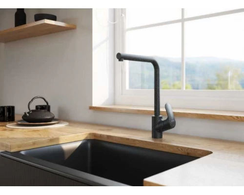 Смеситель для кухни Am.Pm Like, черный матовый, F8005022