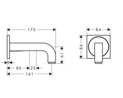 Электронный смеситель для раковины Axor Citterio 39117000, хром, сенсорный