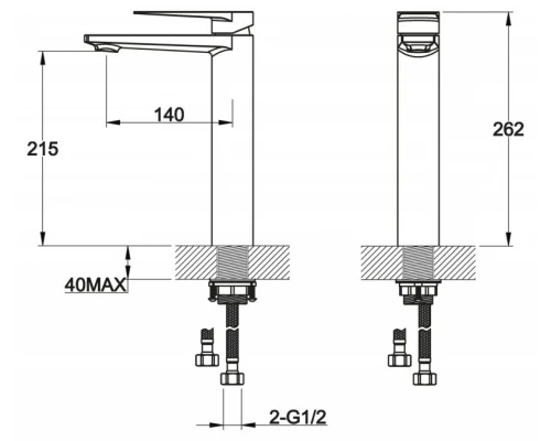 Смеситель для раковины BelBagno Carin CAR-LMC-CRM