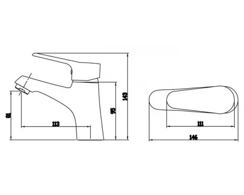 Смеситель Bravat Eco F1111147C для раковины