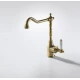 Смеситель Bravat Art F775109U для кухонной мойки, высокий излив, бронза