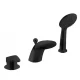 Смеситель Bravat Cobra Black для ванны на борт ванны, черный, F5140197BM-1-RUS