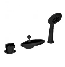 Смеситель Bravat Cobra Black для ванны на борт ванны, черный, F5140197BM-RUS