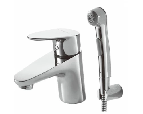 Смеситель Bravat Drop F14898C-2 для раковины с гигиеническим душем