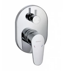 Смеситель Bravat Eler FB848238CP-3-RUS для ванны и душа, встраиваемый, на 3 потребителя