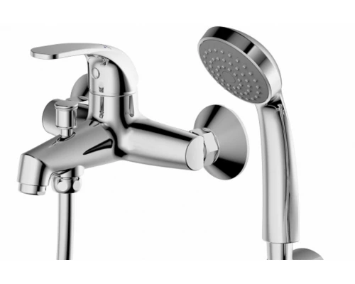 Смеситель Bravat Fit F6135188CP-B-RUS для ванны и душа, короткий излив