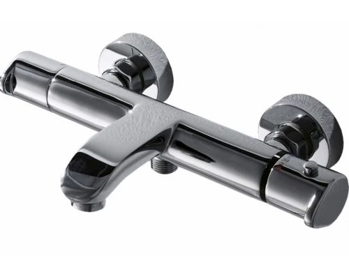 Смеситель Bravat Waterfall F673114C-01A-RUS термостатический для ванны, короткий излив