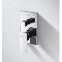 Смеситель встраиваемый в стену Bravat Phillis P69195C-ENG функции 3, хром