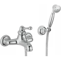 Смеситель для ванны с душа Bugnatese Maya 8902СR, с гарнитуром, хром