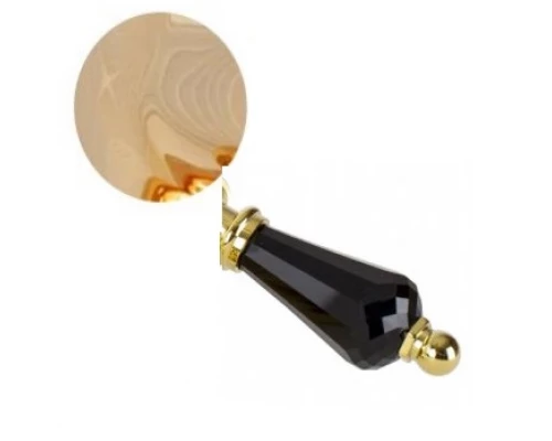 Смеситель Cezares VINTAGE-VM-03-Sw-N для ванны и душа, золото, ручка Swarovski Nero