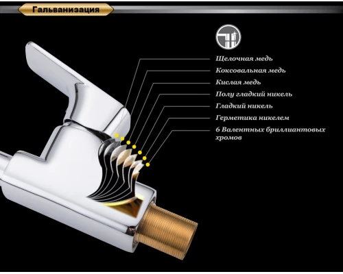 Смеситель D&K Berlin Freie DA1432901 для кухни