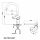 Смеситель D&K Rhein Reisling DA1272441 для кухни